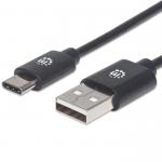 Cable USB C a USB A Manhattan Alta Velocidad 2Metros 354929