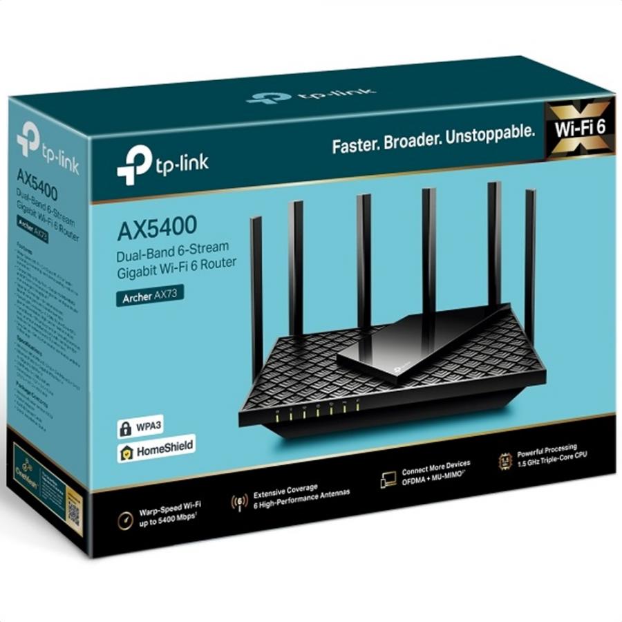 Router Inalambrico Tp-Link ARCHER AX73 AX5400 Wi-Fi 6 Doble Banda 2.4 Y ...