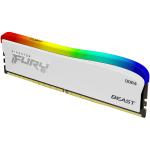 Memoria Ram DDR4 Kingston Fury Beast RGB Special Edition 3200MHz 16GB PC4-25600 Blanca KF432C16BWA/16