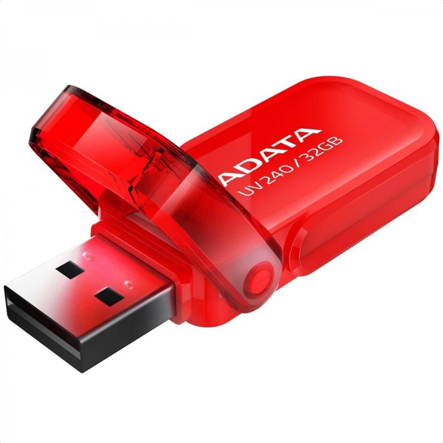 MEMORIA USB ADATA UV240 32GB ROJA AUV240-32GB-RRD PC MAYORISTA