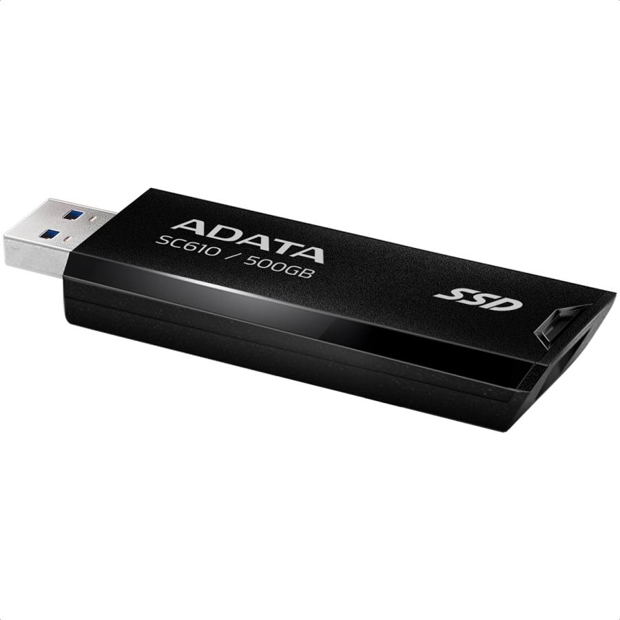 Memoria SSD Adata SC610 500GB USB 3.2 Gen2 Tipo A Negra SC610-500G-CBK ...