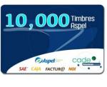 Timbres Fiscales ASPEL FACTE/10000 Electrónicos SAE 10,000 timbres  FACTE/10000