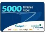 Timbres Fiscales ASPEL FACTE/5000 Electrónicos 5000 timbres SAE  FACTE/5000