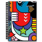 Cuaderno Estrella F/F Doble Espiral-0 Raya 80 Hojas