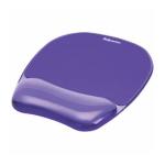 Mouse Pad Fellowes con Reposamuñecas de Gel Crystal Color Violeta