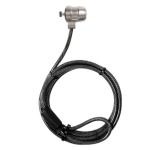 Cable de seguridad Klip Xtreme con llave para laptop Bolt I KSD-330 Ranura rectangular estandar Largo 1.5 m Color Negro