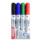 MARCADOR KORES P/PIZARRON BLANCO C/4 COLORES