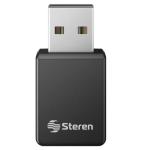 Nano Adaptador Steren USB WiFi AC600 2.4GHz y 5 GHz Doble Banda