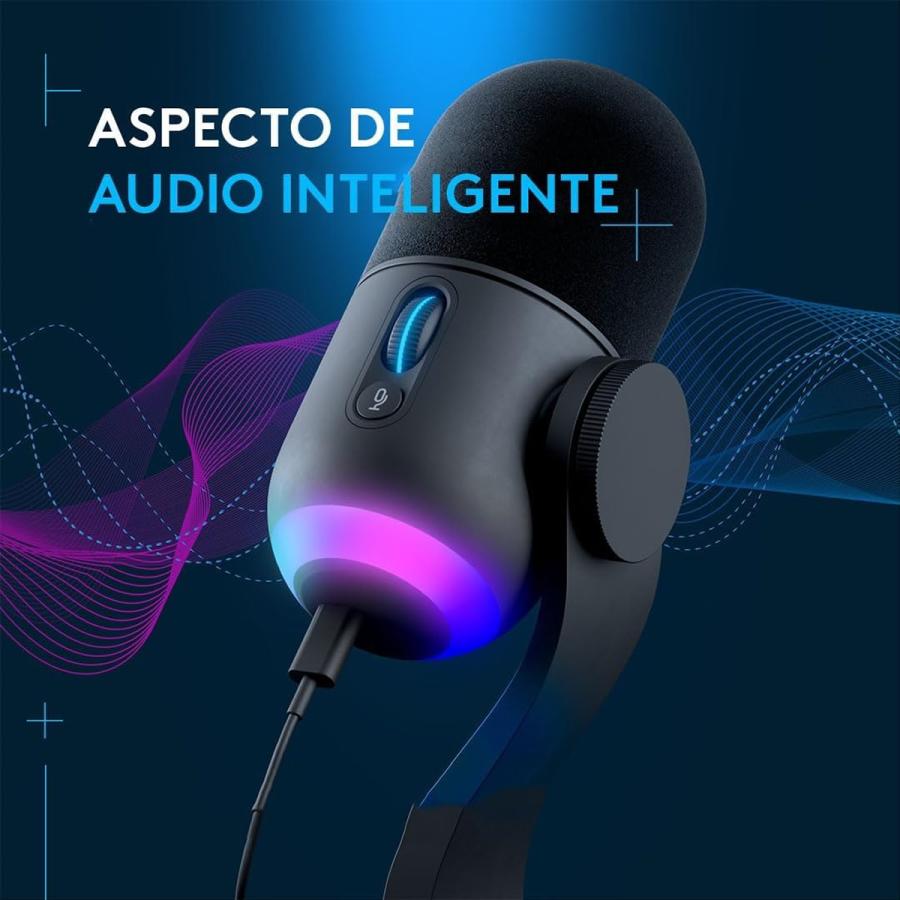 Microfono Logitech YETI GX LIGHTSYNC RGB Premium USB Gamer 988-000568 ...