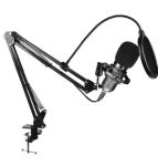 Micrófono Condensador Unidireccional Balam Rush BR-932967 Negro   (BR-932967)