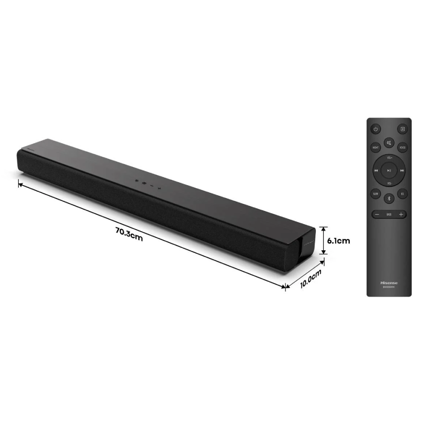 Barra De Sonido Hisense HS212F 2.1 Con Subwoofer Inalámbrico, 120 W Y Bluetooth