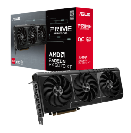 TARJETA DE VIDEO ASUS AMD RADEON RX 9070 XT PRIME OC, 16GB 256-BIT GDDR6, PCI EXPRESS X16 5.0 (90YV0L71-M0AA00)