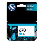 TINTA HP CZ114AL 670 CYAN P/3525 3515 (CZ114AL)