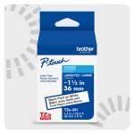 CINTA LAMINADA BROTHER TZE261G TEXTO NEGRO SOBRE CINTA BLANCA DE 36MM X 8M (TZE261G)
