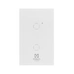 APAGADOR INTELIGENTE DE PARED MIRATI DE 2 APAGADORES TOUCH WIFI 2.4HZ BLUETOOTH // COMPATIBLE CON ANDROID E IOS // FUNCIONA CON ALEXA Y ASISTENTE DE GOOGLE