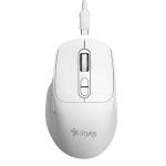 Mouse Inalambrico Recargable Stylos 1,600 Dpi 3 Niveles 6 Botones Conexion USB Nano 2.4Ghz Blanco (STPMOI8W)