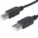 Cable USB 2.0 Impresora Manhattan A-B 3 Metros 333382
