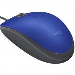 Mouse Logitech Alambrico Optico USB Azul M110 SILENT 910-006662