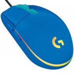 Mouse Logitech G203 LIGHTSYNC RGB Alámbrico Óptico USB Azul 910-005795
