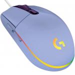 Mouse Logitech G203 LIGHTSYNC RGB Alámbrico Óptico USB Lila 910-005852