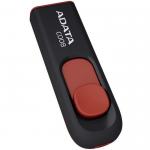 Memoria Flash USB Adata C008 16GB Negro-Rojo AC008-16G-RKD