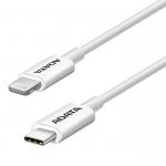 Cable USB-C Lightning Adata iPhone Apple Blanco 1 Metro AMFICPL-1M-CWH