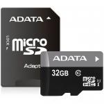 Memoria MicroSD 32GB Adata SDHC Con Adaptador Clase 10 AUSDH32GUICL10-RA1