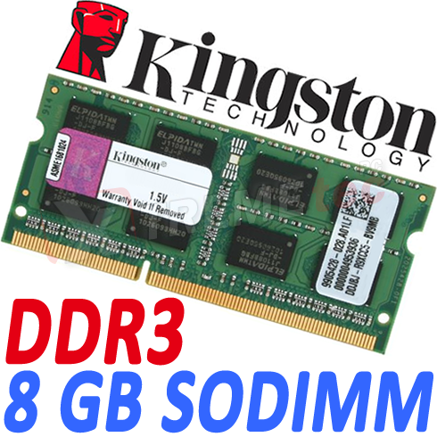 Quagga Birmania Primero Memoria Ram DDR3 Sodimm Kingston 1333MHz 8GB PC3-10600 KVR1333D3S9/8G |  XtremeTecPc.com