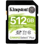 Memoria SD 512GB Kingston SDXC Clase 10 Canvas Select Plus SDS2/512GB