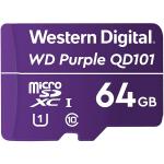 Memoria MicroSD 64GB Western Digital WD Purple SD QD101 SDXC Clase 10 WDD064G1P0C